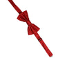 Men Red 100% Silk Adjustable Neck Papillon Bow Tie