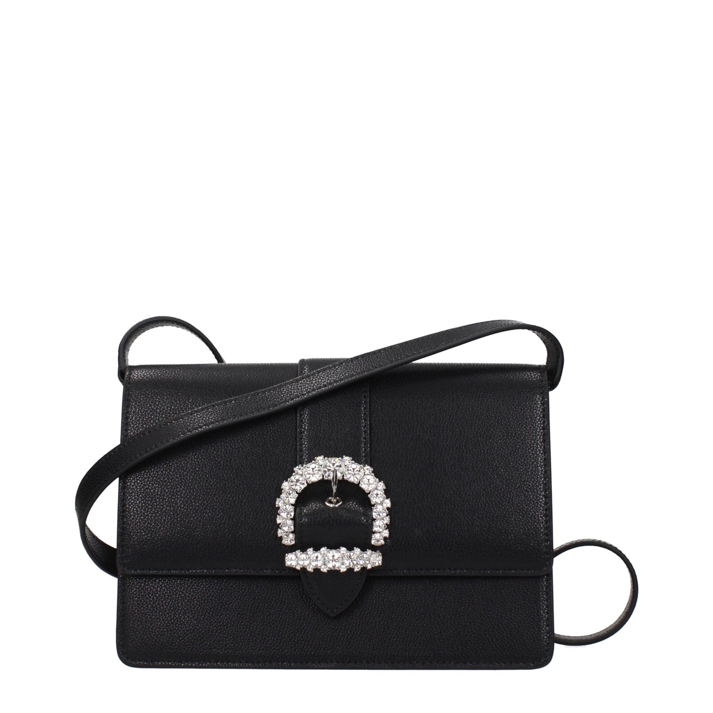 Black Leather Crossbody Bag