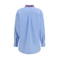 Blue Cotton Dress Shirt