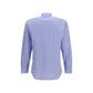 Blue Cotton Dress Shirt