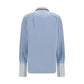 Blue Cotton Dress Shirt