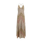 Multicolor Viscose Long Dress