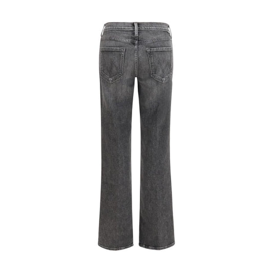 Gray Cotton Bootcut Jeans