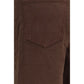 Brown Cotton Jeans Denim