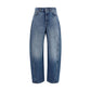 Blue Cotton Relaxed Fit Jeans