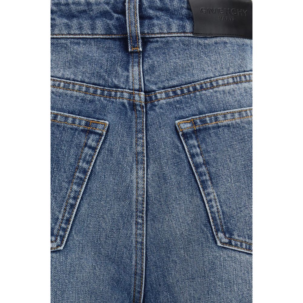 Blue Cotton Relaxed Fit Jeans