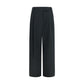 Black Silk Casual Pants