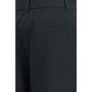 Black Silk Casual Pants