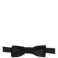 Black Diamond Pattern Adjustable Neck Papillon Bow Tie