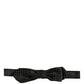 Black White Polka Dot Adjustable Neck Papillon Bow Tie