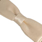 Men Beige 100% Silk Adjustable Neck Papillon Bow Tie