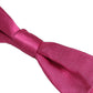 Men Pink 100% Silk Adjustable Neck Papillon Bow Tie