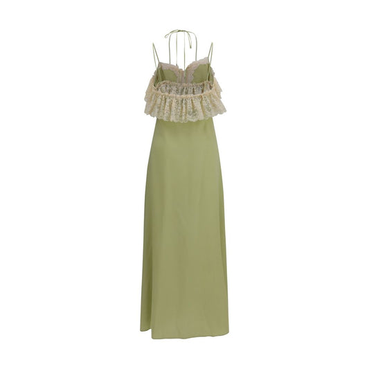 Bicolor Silk Casual Dress