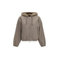 Brown Faux Fur Sweatshirt