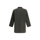 Bicolor Cotton Full-Length Jacket