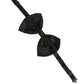 Men Black Patterned Adjustable Neck Papillon Bow Tie