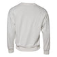 White Embossed Logo Cotton Crew Neck Sweater