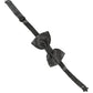 Men Metallic Black Silk Adjustable Neck Papillon Bow Tie