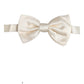 Men White 100% Silk Adjustable Neck Papillon Bow Tie