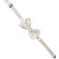 Men White 100% Silk Adjustable Neck Papillon Bow Tie
