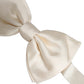 Men White 100% Silk Adjustable Neck Papillon Bow Tie