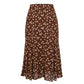 Brown Viscose Women Skirt