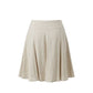 Beige Viscose Women Skirt