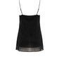 Black Polyester Women Tank