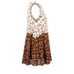 Brown Viscose Women Tank
