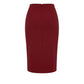 Red Polyester Women Skirt