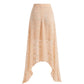 Beige Polyester Womens Skirt