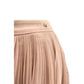 Pink Polyester Women Skirt