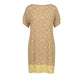 Beige Viscose Women Dress