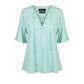 Light Blue Cotton Women Shirt