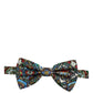 Men Multicolor Sicilian Adjustable Neck Papillon Bow Tie