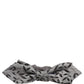 Men Gray Abstract Silk Adjustable Neck Papillon Bow Tie