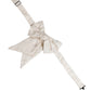 Men White Jacquard Silk Adjustable Neck Papillon Bow Tie