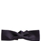 Men Violet 100% Silk Adjustable Neck Papillon Bow Tie