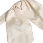Men Ivory Paisley SIlk Adjustable Neck Papillon Bow Tie