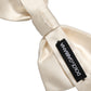 Men White 100% Silk Adjustable Neck Papillon Bow Tie