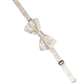 Men White 100% Silk Adjustable Neck Papillon Bow Tie