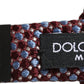 Blue Burgundy Woven Adjustable Neck Papillon Bow Tie