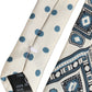 Men Off White Blue Geometric Adjustable Tied Necktie Tie