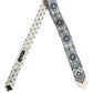 Men Off White Blue Geometric Adjustable Tied Necktie Tie