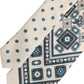 Men Off White Blue Geometric Adjustable Tied Necktie Tie