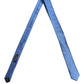 Men Blue 100% Silk Satin Adjustable Tied Necktie Tie