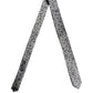 Men Gray Leaf Pattern Silk Adjustable Tied Necktie Tie