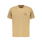 Brown Cotton Men's T-Shirt