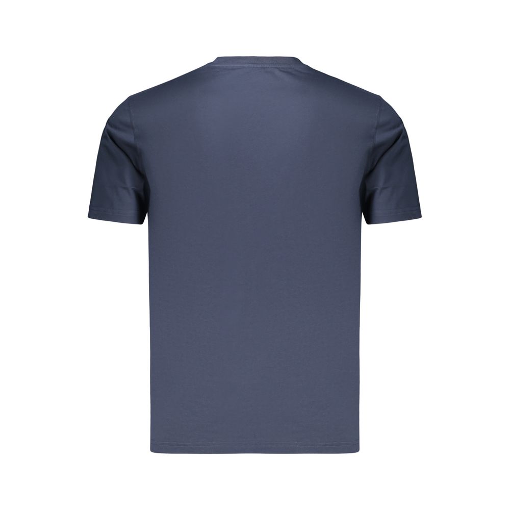 Blue Cotton Men's T-Shirt