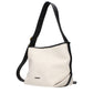 Beige Fabric Crossbody Bag